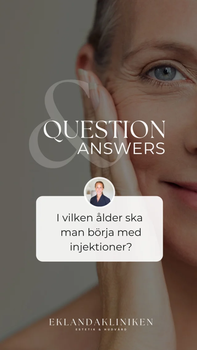 I vilken ålder ska man börja med injektioner? 🤔 Välkommen in till oss på Gatekärrsvägen 46❣️ 🌐 www.eklandakliniken.se 👉🏻Tidsbokning via bokadirekt Sjuksköterska Anna delar med sig av sina egna tankar utifrån kunskap och erfarenhet. Enligt lag krävs konsultation 48h innan din estetiska behandling. Glöm ej boka in det om du vill göra en behandling du inte gjort innan då det är viktigt att du får information om behandling, produkt, komplikationer, biverkningar, förväntat resultat och pris.